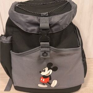Mickey Mouse Walt Disney Blk/grey Cooler Backpack Insulated Bag  PreOwned
